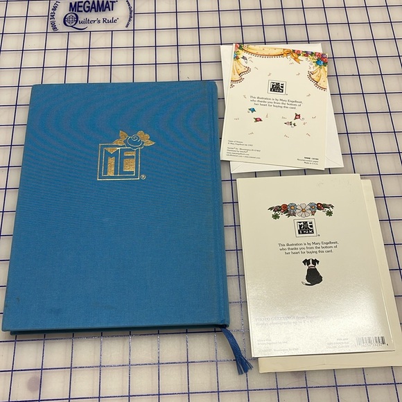 ME Blessings of Friendship Hardback Collectible Book VTG plus 2 greeting cards - Picture 4 of 4